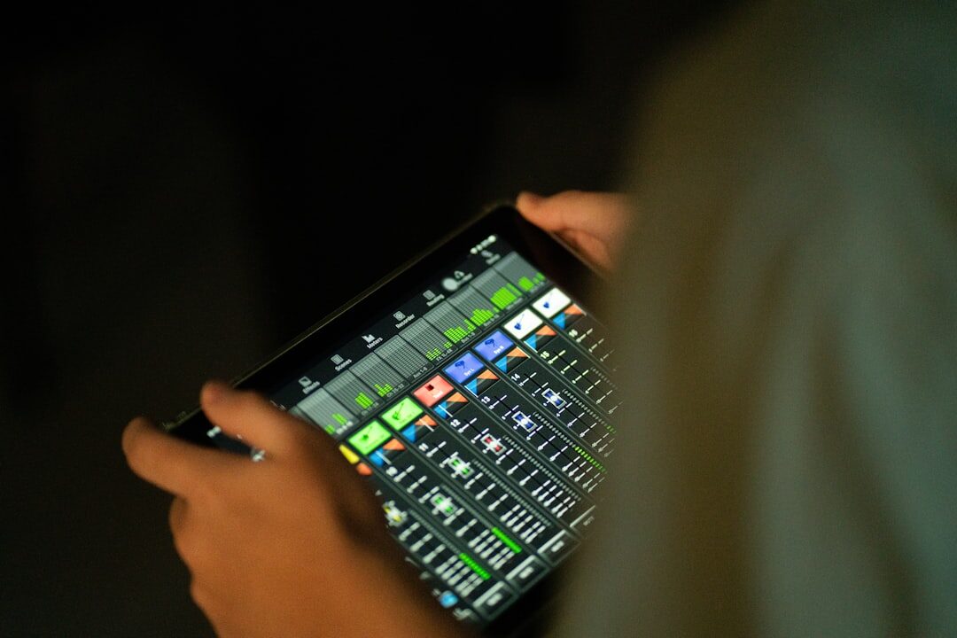 Editor reviewing content on digital tablet