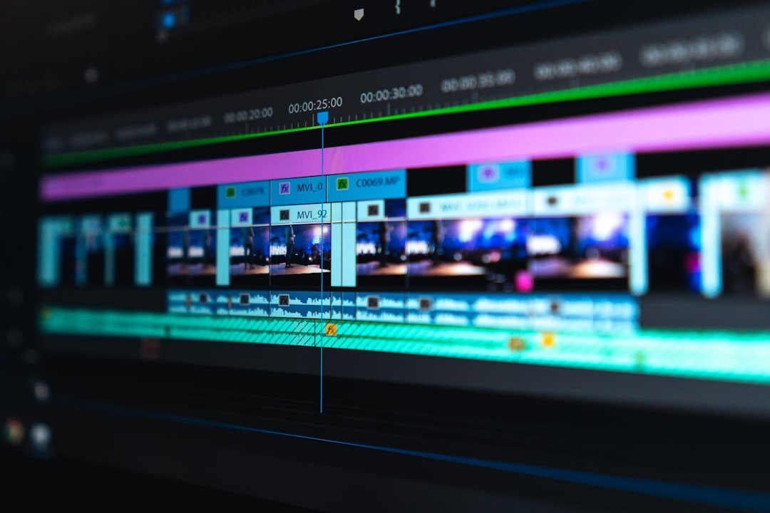 Multimedia production with camera and editing software